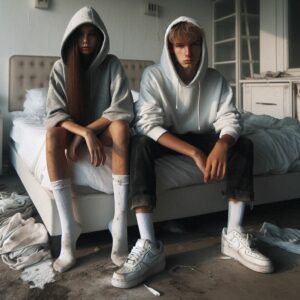 Trampling im Bett (dom. Paar (m/w))